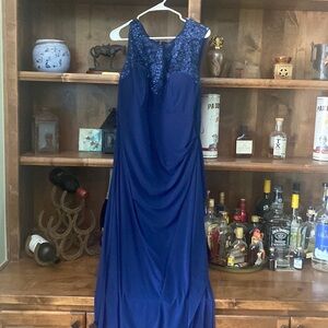 Navy blue  R&M Richards mother of the bride dress. Never worn but took tags off.